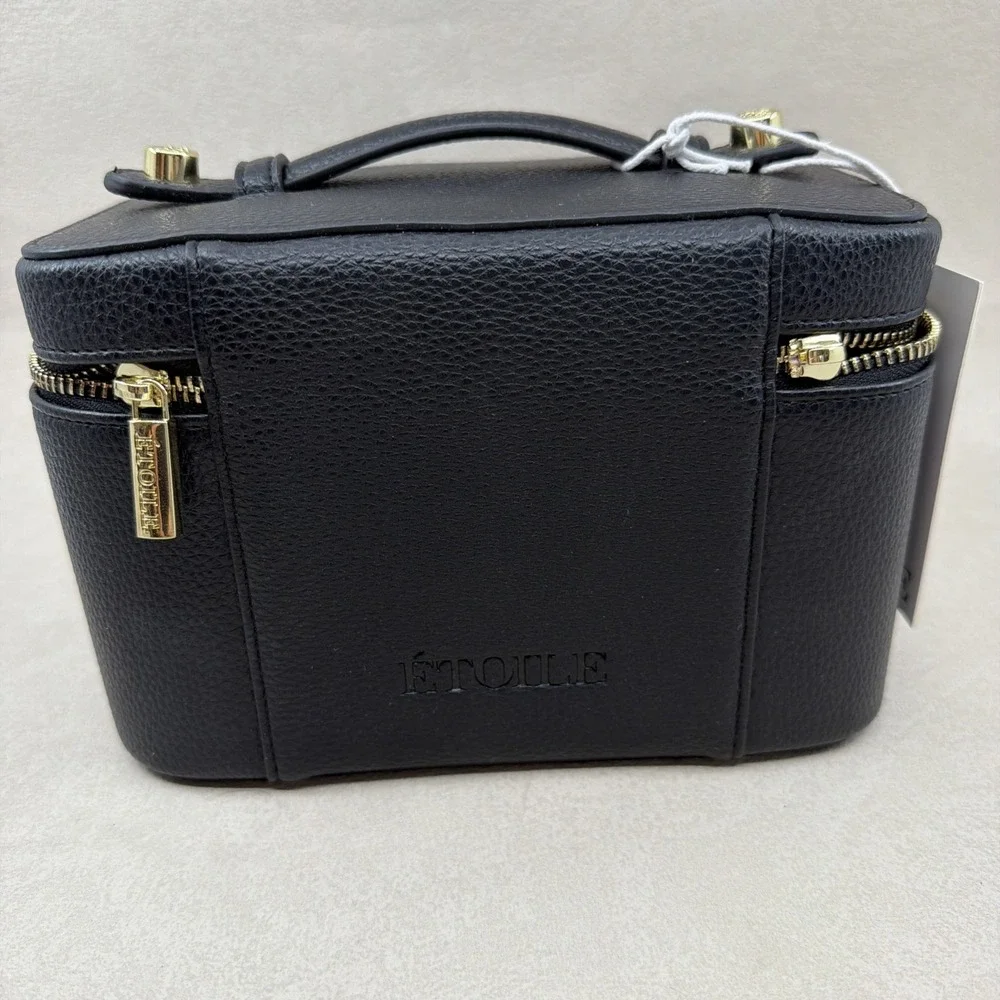 Étoile Mini Vanity Case in Black Croc NEW With Defects Please See All Photos